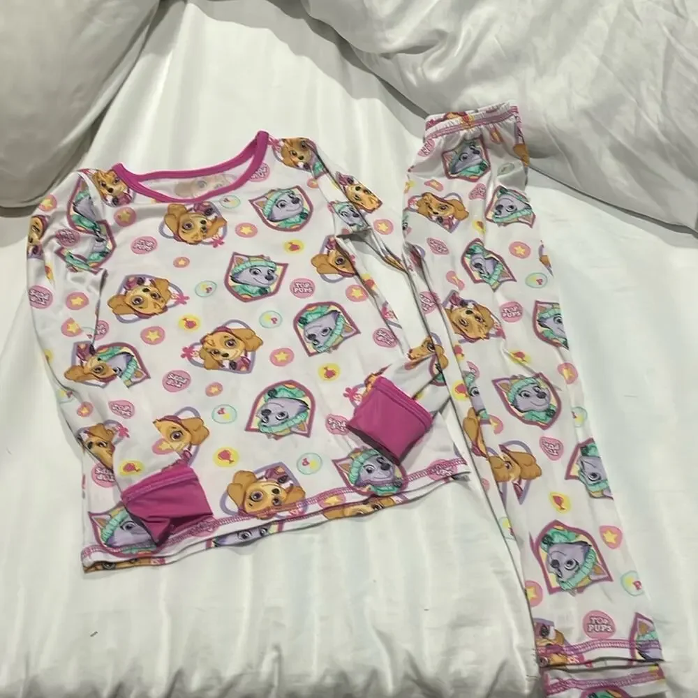 Cuddl Duds 4t Pajamas long underwear base layer paw patrol them Sky Everest euc